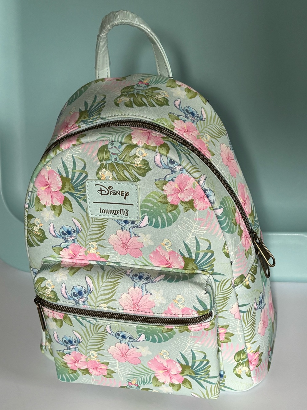 NWT - Loungefly Disney Lilo & Stitch Tropical Friends Mini Backpack
